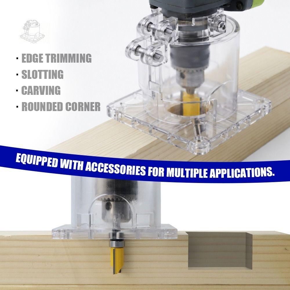Clearly Guard Angles Grinder To Trimmer Base Fixed Adapter Router Fixed Bracket Wardrobe Making