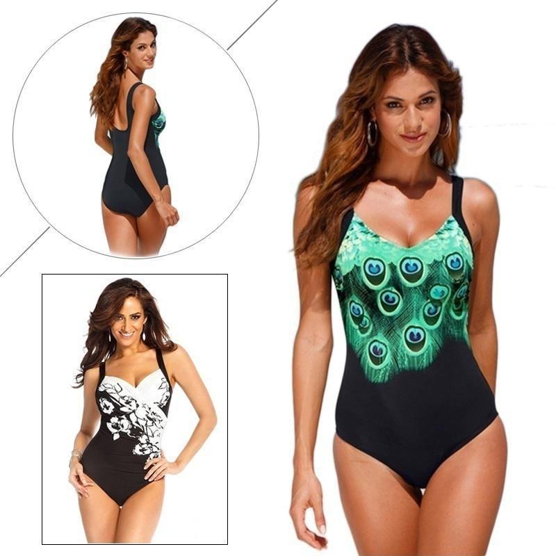 Bodycon Beach Bikini Swimwears One Piece Backless Bathing Swimsuits Conservative