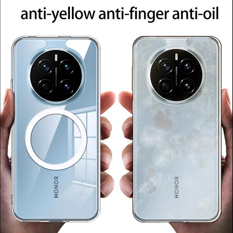 Custodia per Honor Magic 7 Pro, Magic7 6pro, con ricarica wireless magnetica Magsafe, cover posteriore in acrilico opaco per telefono, per Honor 300 Pro, 200 Bumper