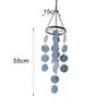 Shell Wind Chimes 1 Pack for Garden Hanging Decoration with Gentle Melody and Mother of Pearl Artistic Shell Construction