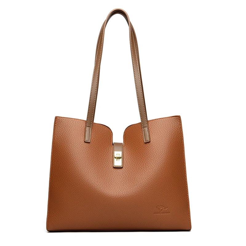 High-quality soft leather crossbody bags for women designer brand shoulder bag casual tote messenger bags