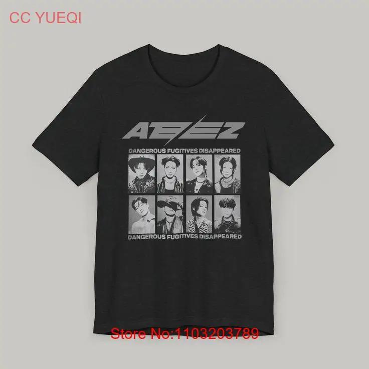 Ateez T Shirt Wanted Outlaw Tour 2025 S 5xl Vintage Top For Everyday Wear Breathable Stretched Casual Designer Clothes