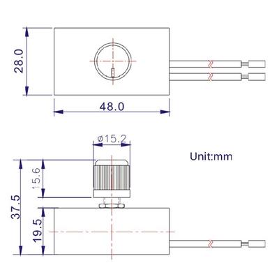 120V/240VAC LED-Licht Stufenlose Dimmung Drehschalter 300W Lampensteuerungsmodul