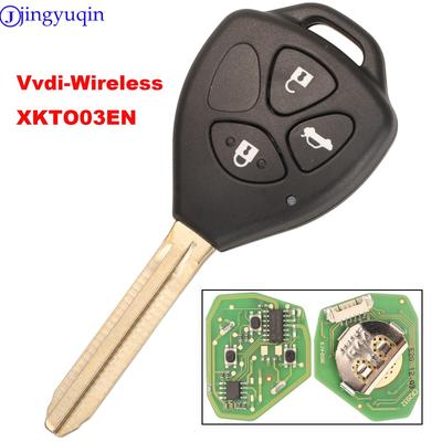XHORSE jingyuqin XKTO03EN Drátový univerzální dálkový klíč pro styl Toyota 3 tlačítka Anglická verze