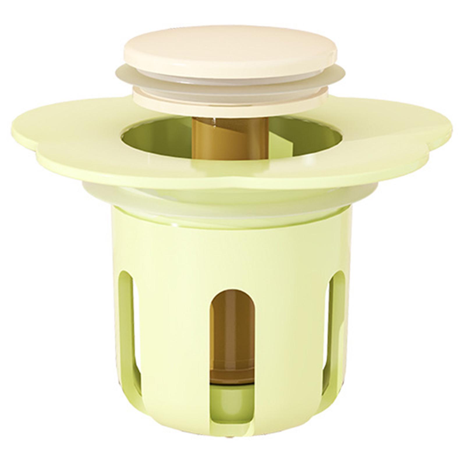 

Bathroom Sink Stopper Push Type Bounces Drain Filter For Bathroom Kitchen 1pc зелёный