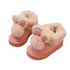 Girls Snow Boots Large Cotton Warm Children's Cotton Shoes 2025 New Winter Piled Thickened Cotton Boots Girls Fluffy Shoes
