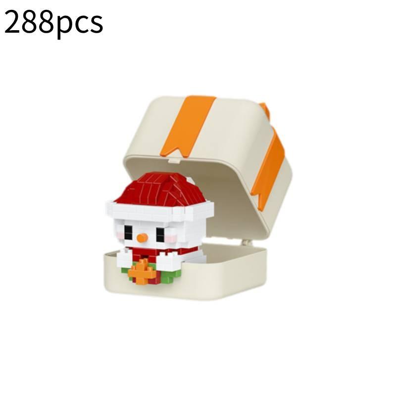 Christmas Building Merry Blocks Assembly Toy Santa Claus Cartoon Gifts Xmas