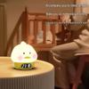 Duck Silicone Alarm Clock with Night Light and Cartoon Tap Feature