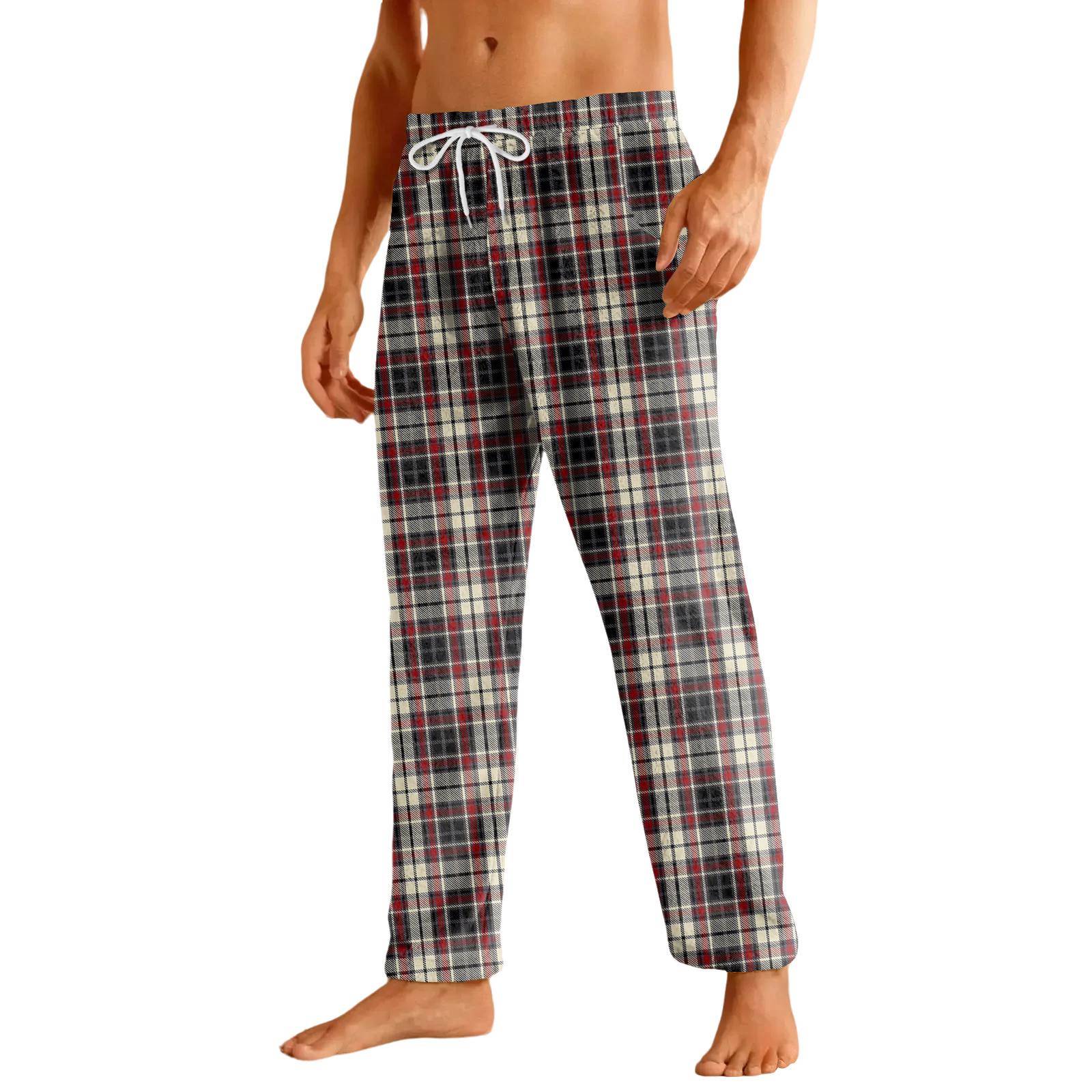 

Men s Home Soft Pajama Pants Drawstring With Pockets Casual Sports Pants L