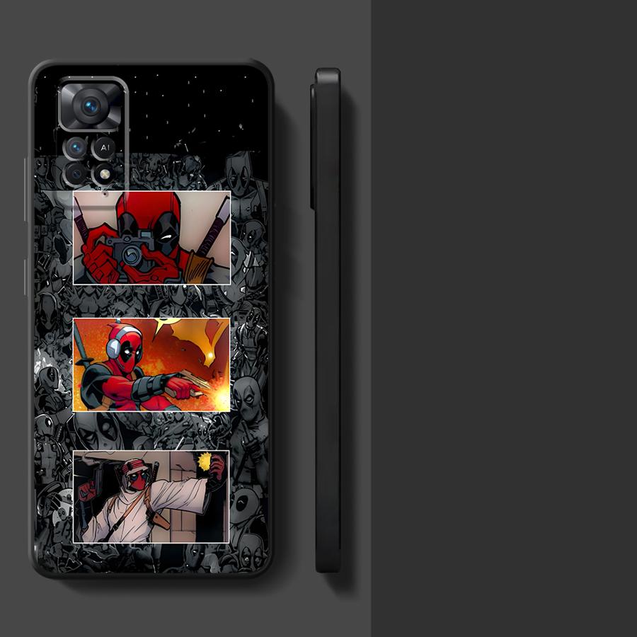 Marvel Cooles Deadpool Case für Xiaomi Redmi Note 11s 12s 12 Pro 13 Pro Plus 9 14 10 11 10S 9S 7 8 Funda Handyhülle