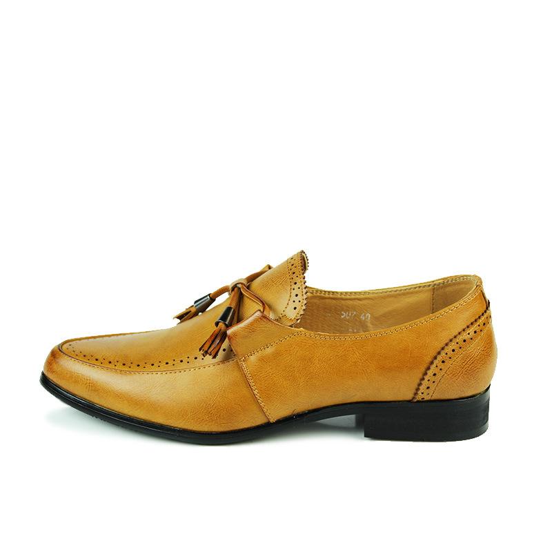 

2025 men s shoes summer new business dress leather shoes casual Korean version fashion versatile trend 38