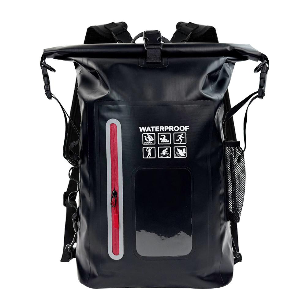 Generic Pvc Waterproof Roll Top Backpack Large Capacity Multifunctional Outdoor Bag For Rafting Swimming Boating Camping