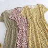 Elegant Mid-Length Short-Sleeved Dress for Middle-Aged and Elderly Women - Fashionable and Age-Reducing