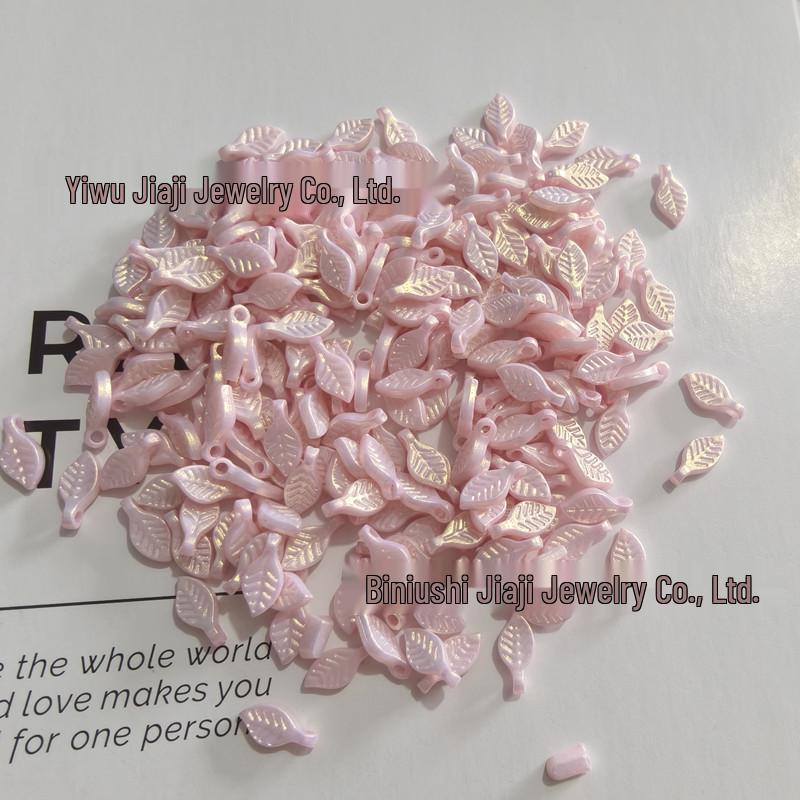 Acrylic Mini Grape Leaf Beaded String for DIY Jewelry Making: Bracelets & Necklaces