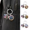 Keychain Pendant, Double Pendant Combination Key Chain, 250th US Founding Anniversary Key Holder with Thickened Metal Ring