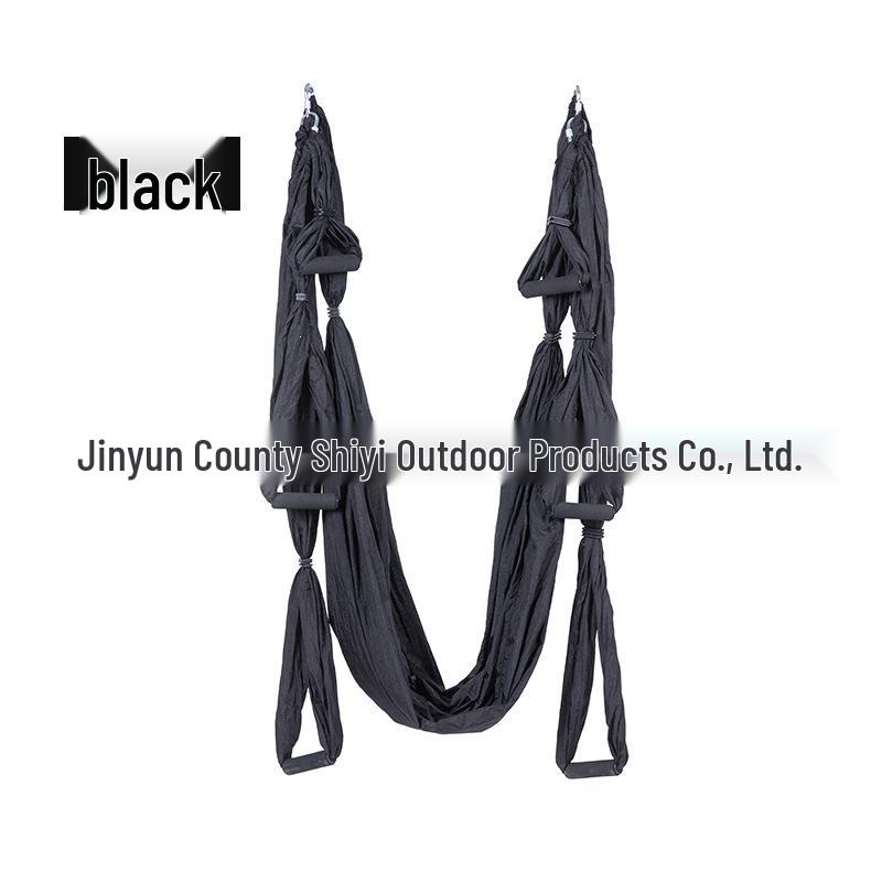 Aerial Yoga Hammock with 6 Handles - Non-Elastic Nylon for Studio Inversion Fitness