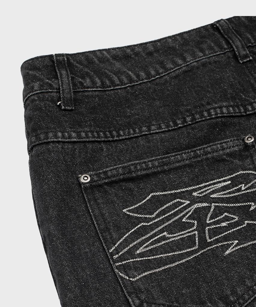 SAINTPAIN Sp Washed Denim Pants Black
