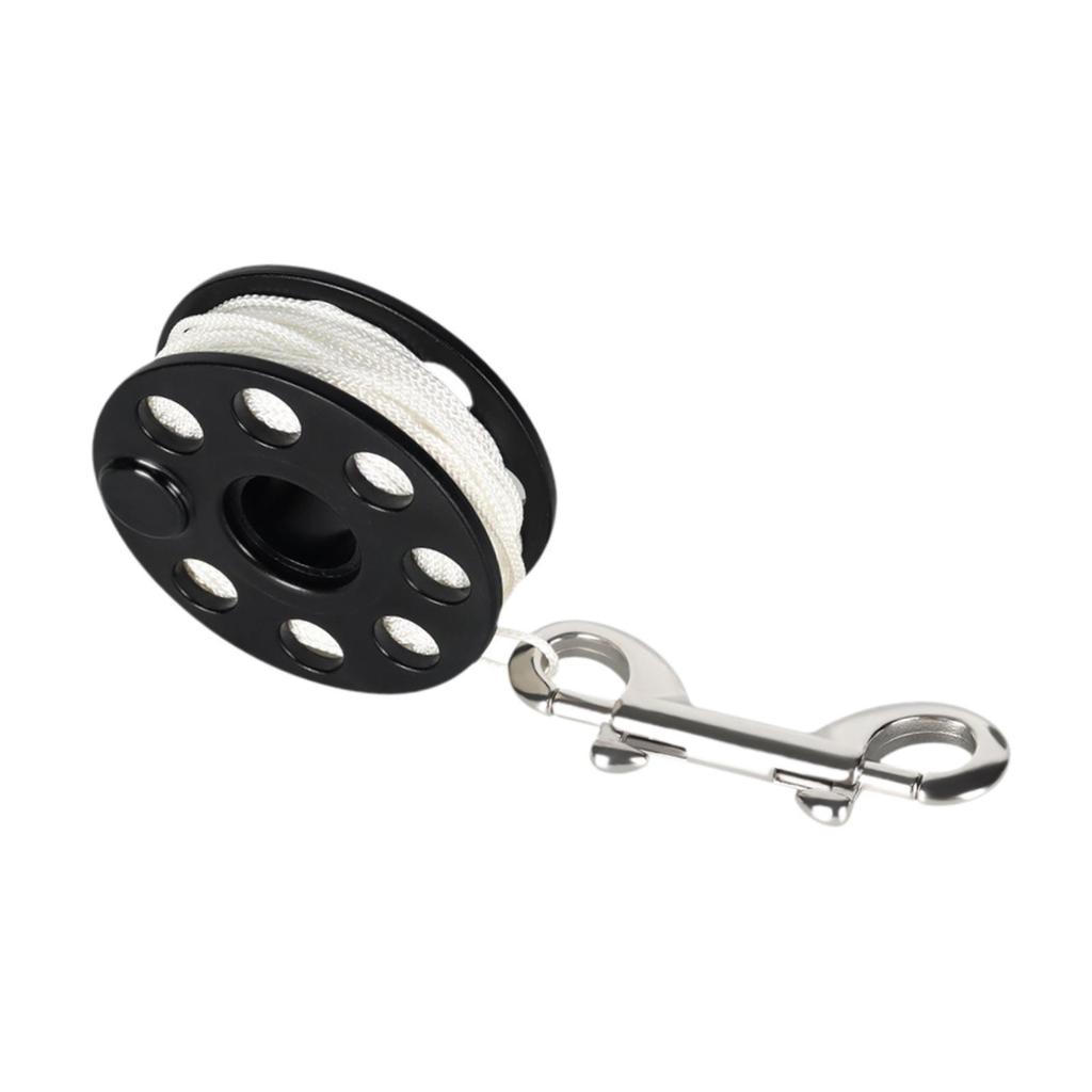 Kompakte Tauchrolle mit geflochtener Nylonschnur, Leicht und mit Clip, 20m, für Wrack .