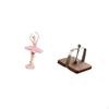 Ballerina Figurine Resin Girl Sculpture Tissue Dispenser Novelty Souvenir Organizer for Office Study