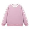 Round-neck Casual Striped Sweatshirt, Breathable And Lightweight Sportswear Top, Slim Striped Sweatshirt