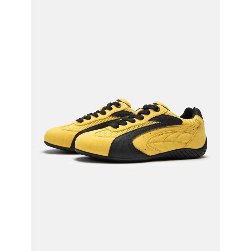 

Thin-soled racing shoes trend niche men and women couples retro casual Harajuku classic board shoes 44 жовтий