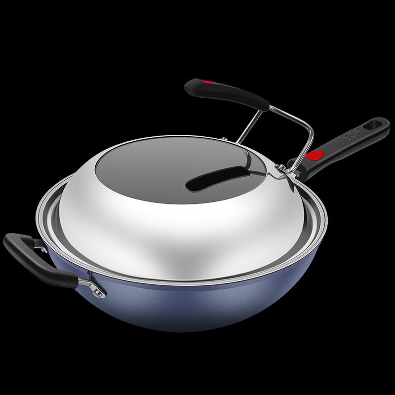 COOKER KING 32cm Non-stick Stir-fry Wok