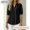 Women's Fashion Casual Short Sleeve V-Neck Blouses & Shirts