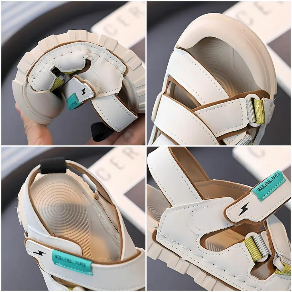 Children's Sports Sandals with Soft Sole and Anti-Collision Toe Cap Sandals, Summer New Style Beach Shoes for Boys and Girls