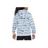 Nike Hoodie All Over Print Design Thin Fleece Loose Fit Long Sleeve Kids Hoodies Blue FN8741-440