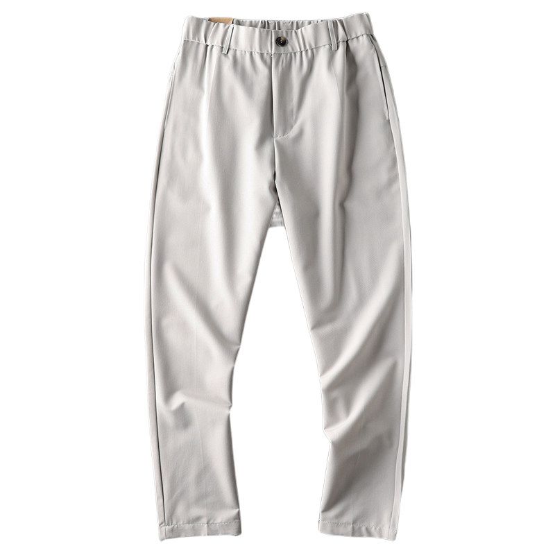 Export Tail Single Cut Label Draping Effect Suit Pants Cropped Pants Men's Summer Thin Casual Pants Export Original Order Men's Trousers