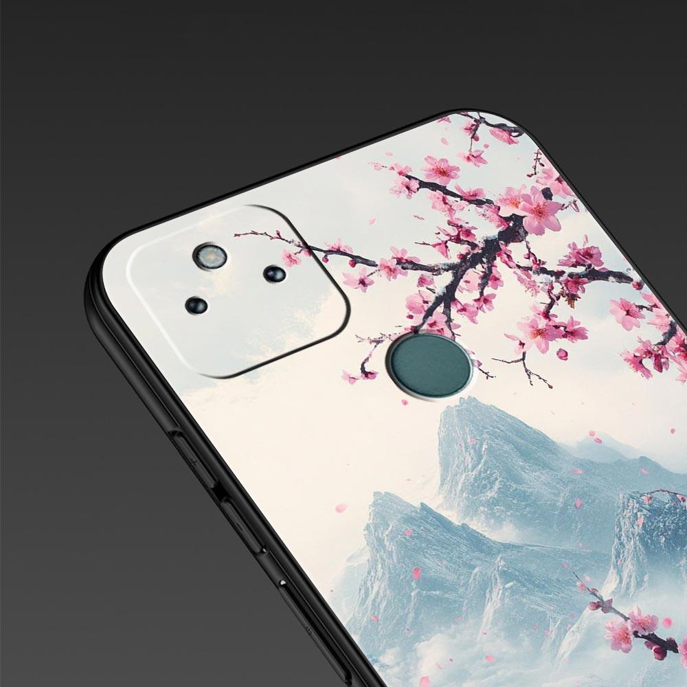 Pink Sunset Mountain Phone Case Cover for Google Pixel 10 9 8 7 6 9A 8A 7A 6A Pro Shockproof Soft TPU 10 Pro XL Shell Fundas Bag