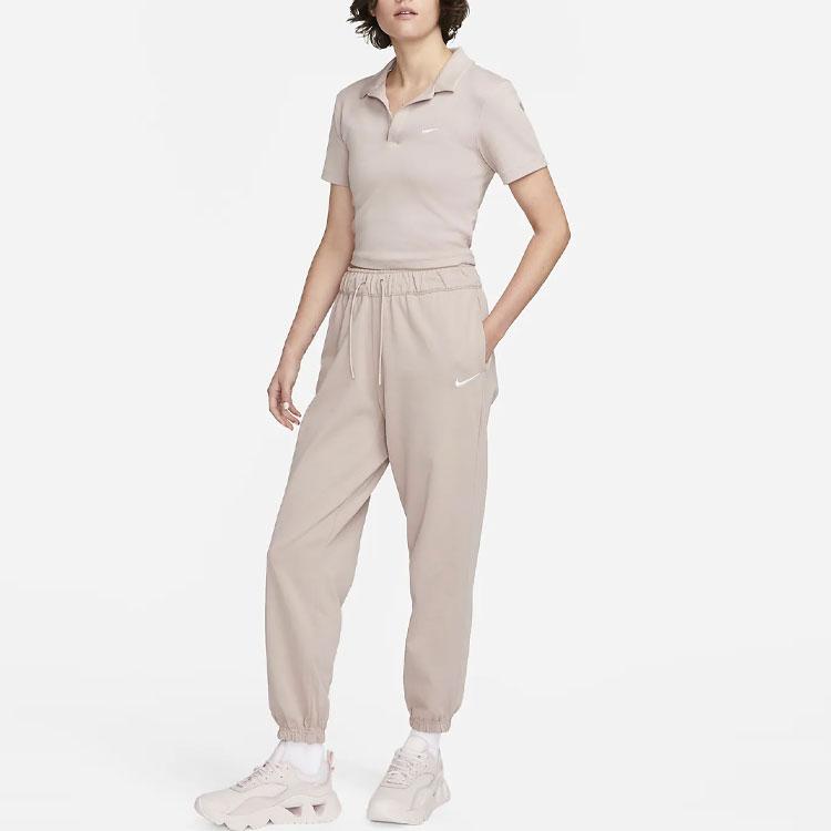 New Nike Knitted Sweatpants Women's Taupe DM6420-272