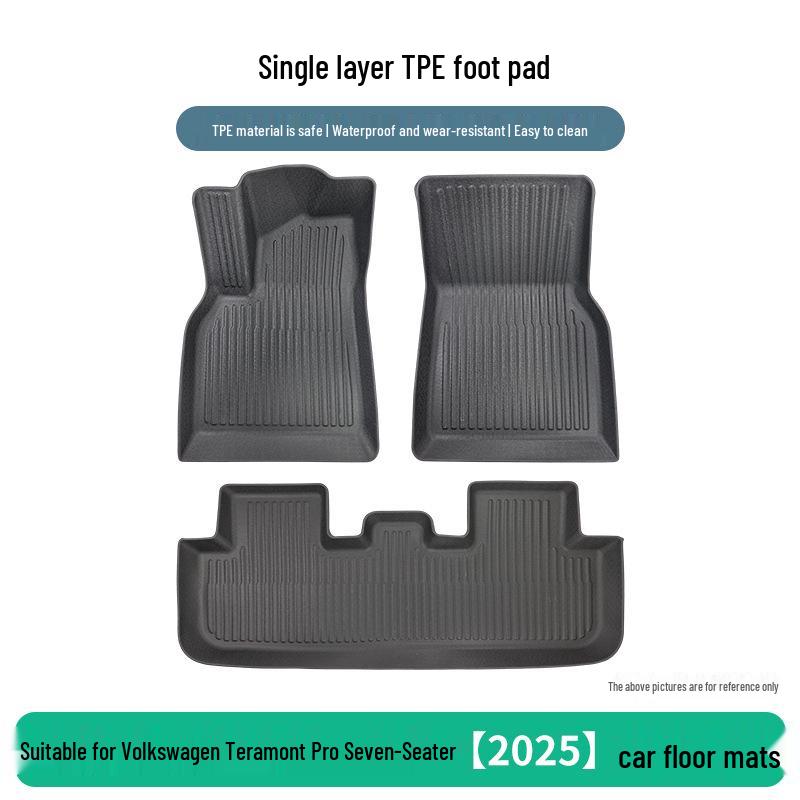 Volkswagen Teramont Pro 2025 Seven-Seater TPE Anti-Slip Floor Mats