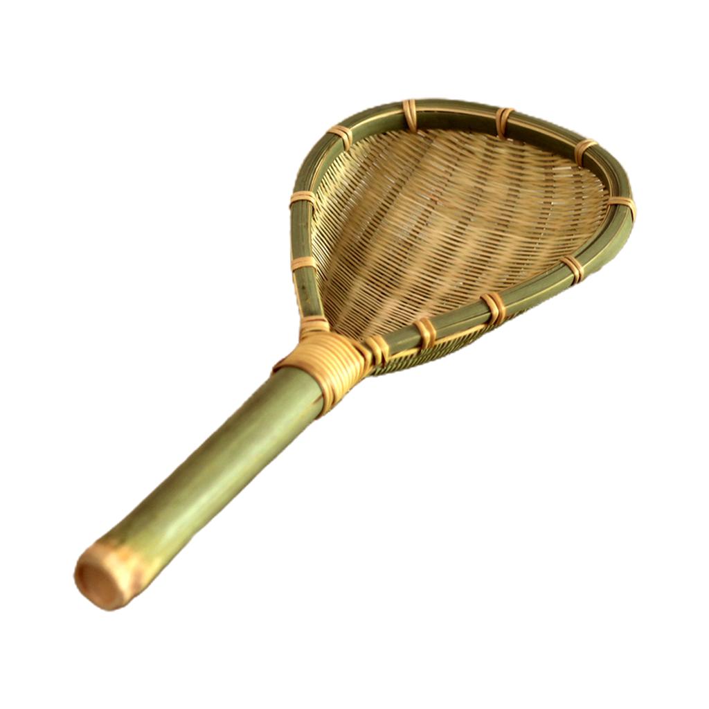 Noodle Drain Spoon Natural Bamboo Filter Spoon Strainer Spoon for Rice Beans