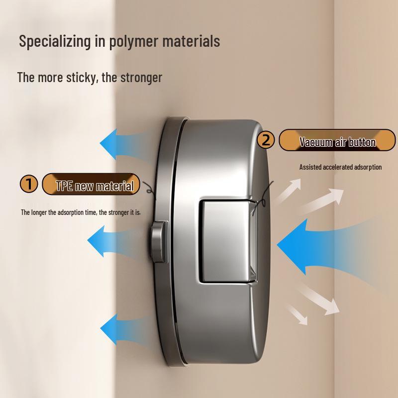 Starker Klebe-Saugnapf-Hakenständer für wandmontierte Eingangstüren, kein Bohren erforderlich