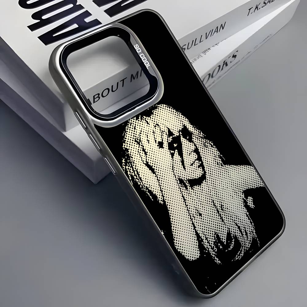 

Чехол для телефона Singer L-Lady G-Gaga Для iPhone 16 15 14 13 12 11 Pro Max Серый Черный Матовый Лазерный Металлик Аврора Funda iPhone11PROMAX