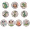 10 Bögen Kinder Töpfchentraining Sticker Cartoon Tier Farbwechselndes Töpfchentraining Aufkleber