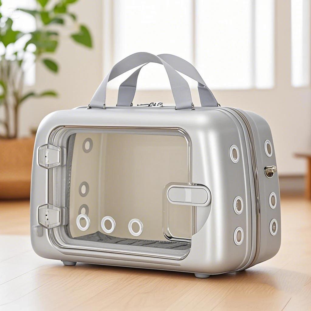 

Cat BackpackBreathable Portable Pet Carrier Backpack, Space Capsule Cat Dog Travel Bag for Outdoor Use 45 23 31cm