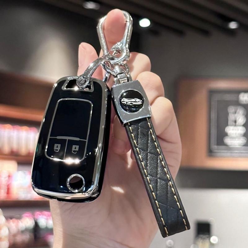 Key Fob Cover with Keychain Lanyard for Vauxhall Astra J Insignia A Meriva B Zafira C Mokka Chevrolet Orlando Aveo