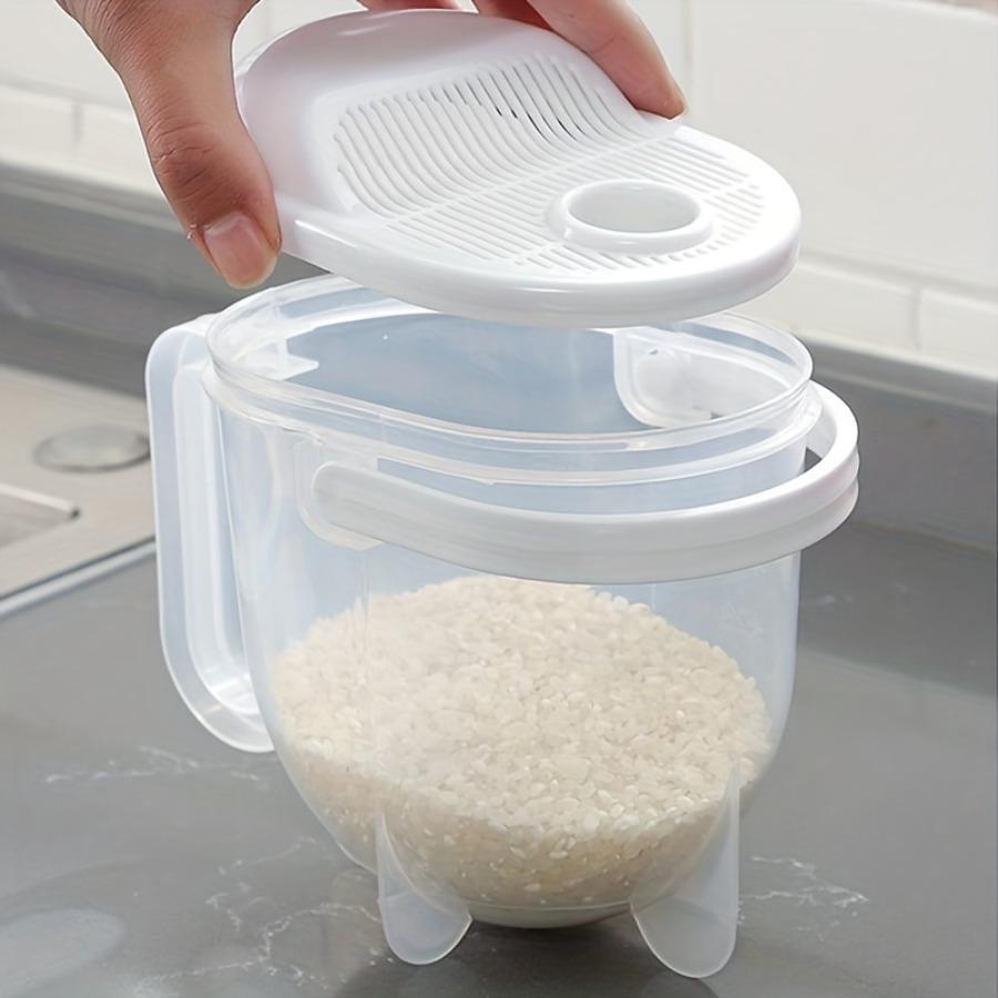 Fast Rice Washing Machine, Grain Cleaning Strainer, Rice Sieve Filter Basket, Kitchen Gadget, Easy To Use and Clean