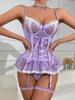 MIRABELLE Shapewear Lingerie Thongs Lace Hemline Suckers Erotic Costumes For Women Elegant 2-Piece Sets Sexy Girl Seamless Outfi