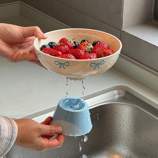 Fruit Tray with Drainage Base Creative Drip Fruit Basket for Kitchen Countertop Rapid Drainage Fruit Bowl