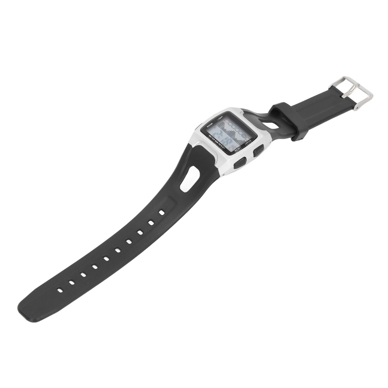 

50m Waterproof Sports Watch LED Night Light Calendar Alarm Multifunctional Vintage Rubber Band Digital Sports Watch