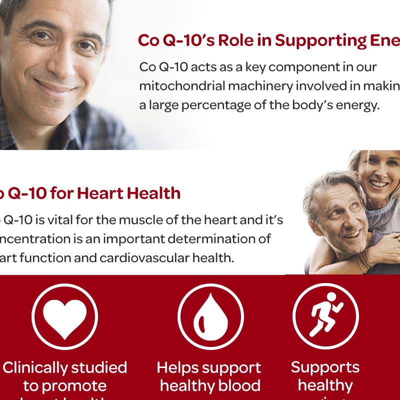 Coenzyme Q10 300 Mg Dietary Supplement, 120 Capsules Per Bottle, Gluten-Free