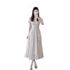 French white high-end fairy dress female summer new super fairy princess dress gentle wind long skirt