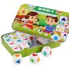 Kind Geometrisches Würfelset Brett Gedächtnisspiele Form Farbe Zuordnung Sortierer Stapelblöcke Montessori Puzzle Sensorisches Jungenspielzeug Geschenk