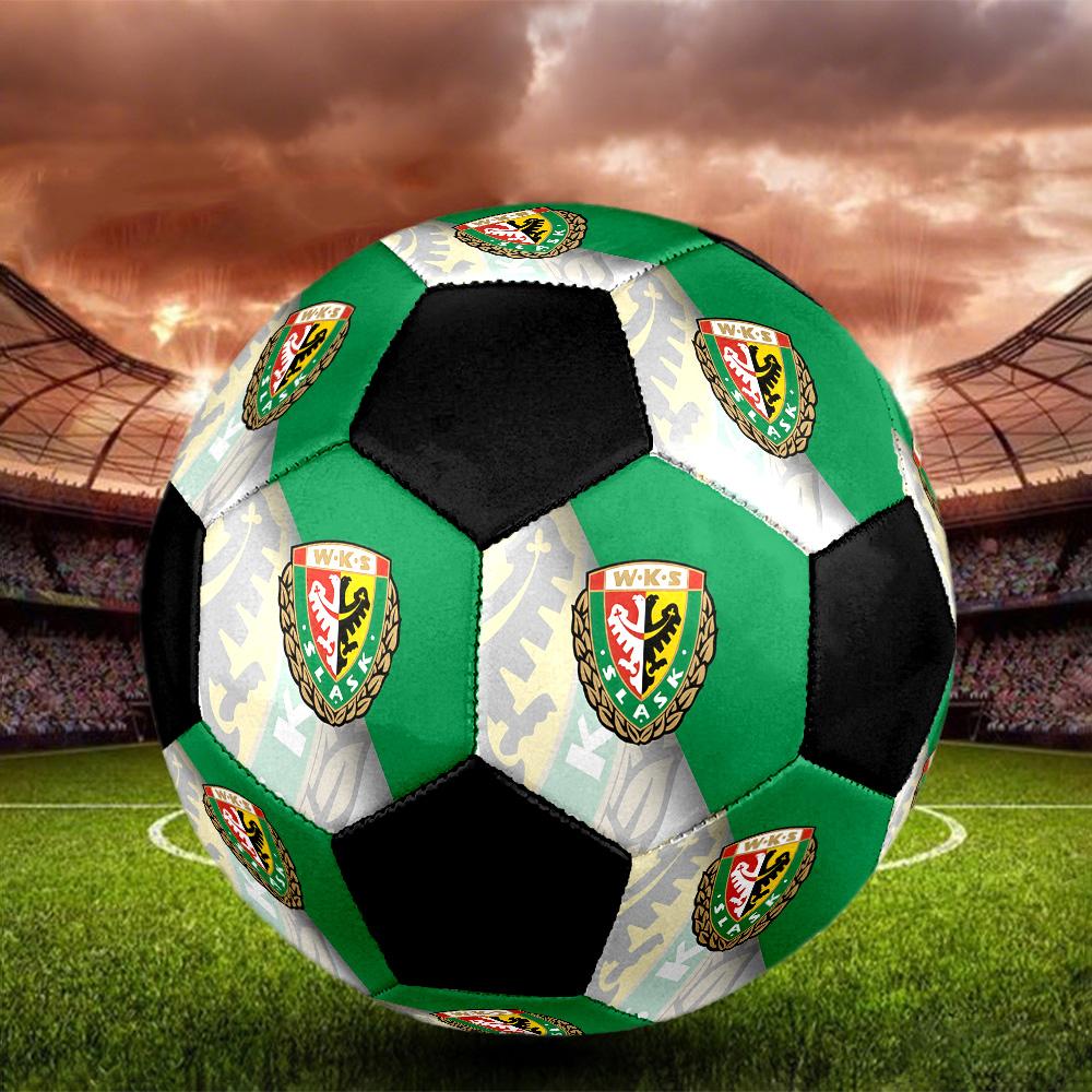 SLASK WROCLAW Soccer Ball Colorful All Ages Machine Stitched PVC Competition Ready Durable High-Bounce.SIZE5