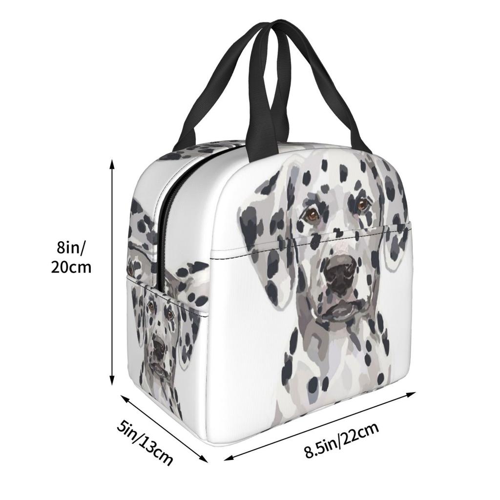 Dalmatian Insulated Lunch Bag for Kids School Cooler Thermal Food Box Tote Portable Lunch Boxes Container