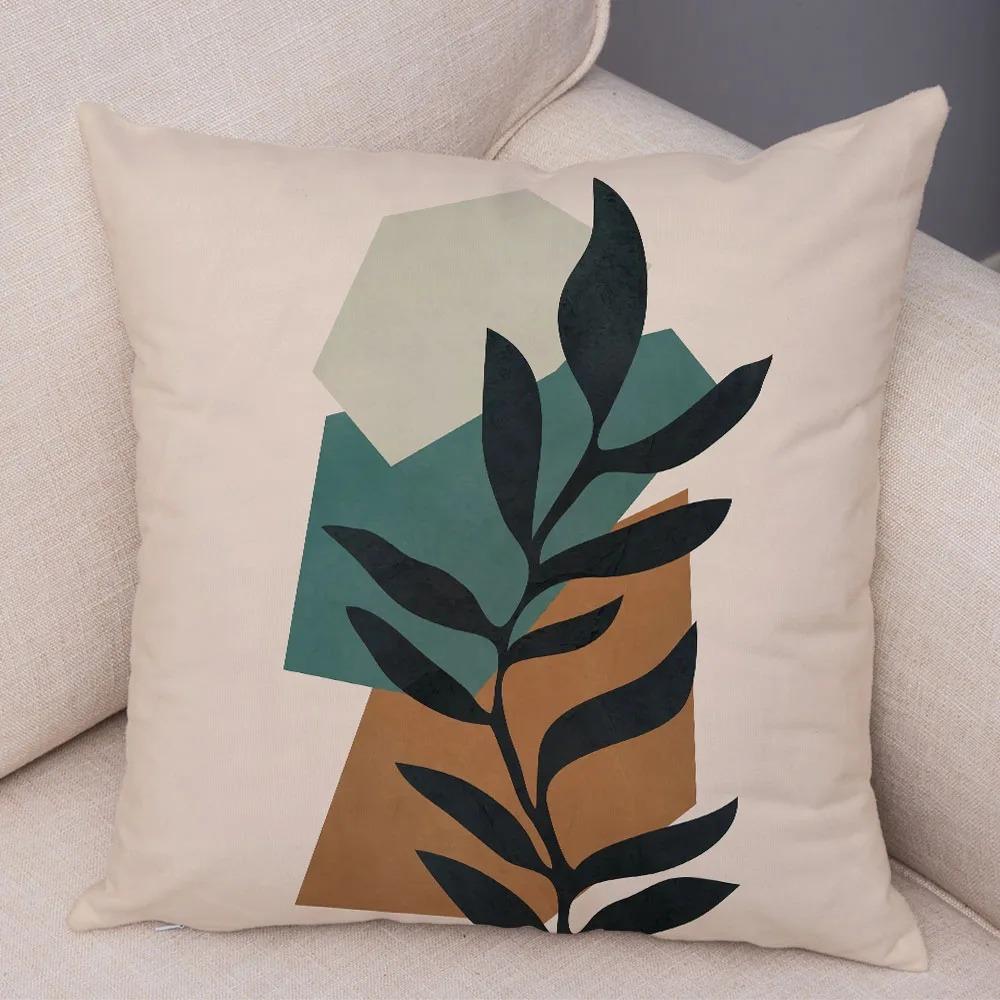 Simple Illustration Style Pillowcase Interior Decoration Office Living Room Home Pillowcase