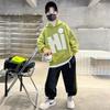 Jungen Sweatshirt Anzug Herbst Frühling Lässige Sets Kinder Hübsche Mode Kleidung Teenager Kapuzenpullover Trends Top Hose 2Stk.